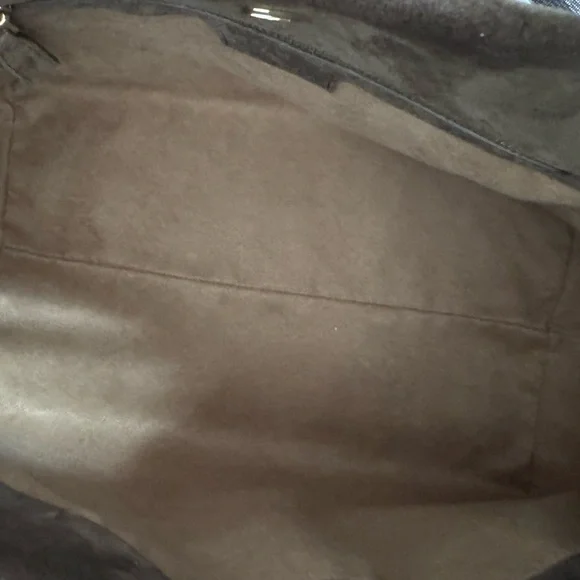 Manu Atelier Le Cambon Tobacco Green Suede Bag - Picture 8 of 11